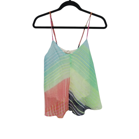 Billabong Neon Colorful Women's Tank Top Lined Flowy Size Small - Picture 1 of 4